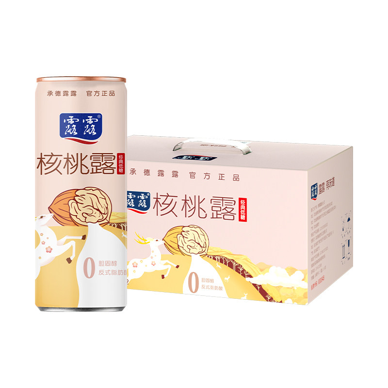 移动端：露露 低糖系列核桃露早餐奶 240ml*12瓶 植物蛋白饮料 35.25元（淘金