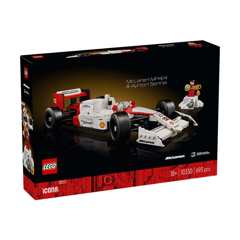 LEGO 乐高 积木 ICONS10330迈凯伦F1 新品 男孩女孩拼装玩具 452.32元（需用券）