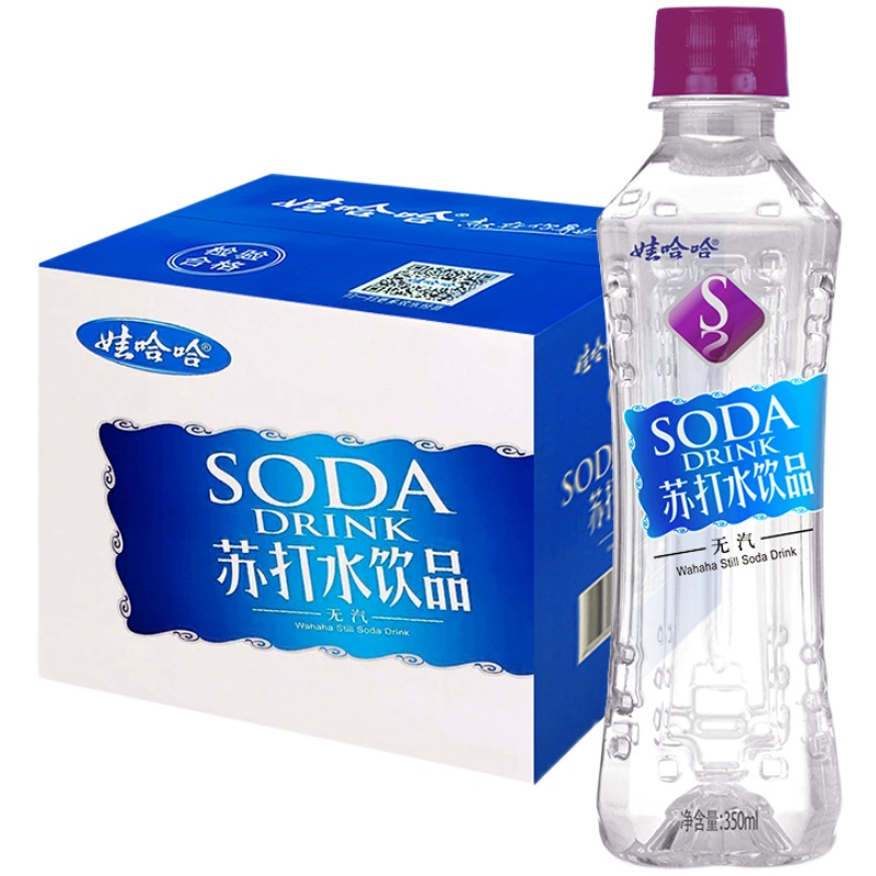 WAHAHA 娃哈哈 苏打水350ml*24瓶整箱0糖0卡碱性饮料无气 ￥27.8
