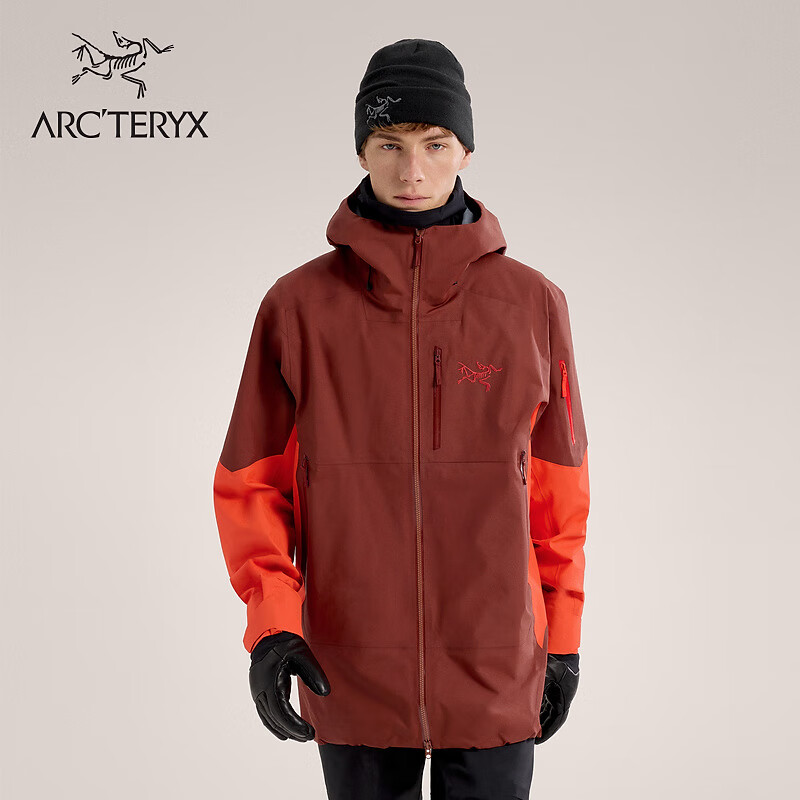 ARC'TERYX 始祖鸟 SABRE SV JACKET GORE-TEX 防水 男子 滑雪夹克 Sequoia/Solaris/红杉褐/