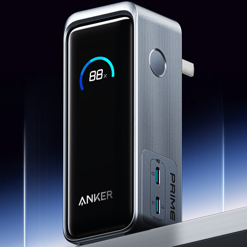 Anker 安克 65W二合一充电宝超级快充自带插头 324.24元（需用券）