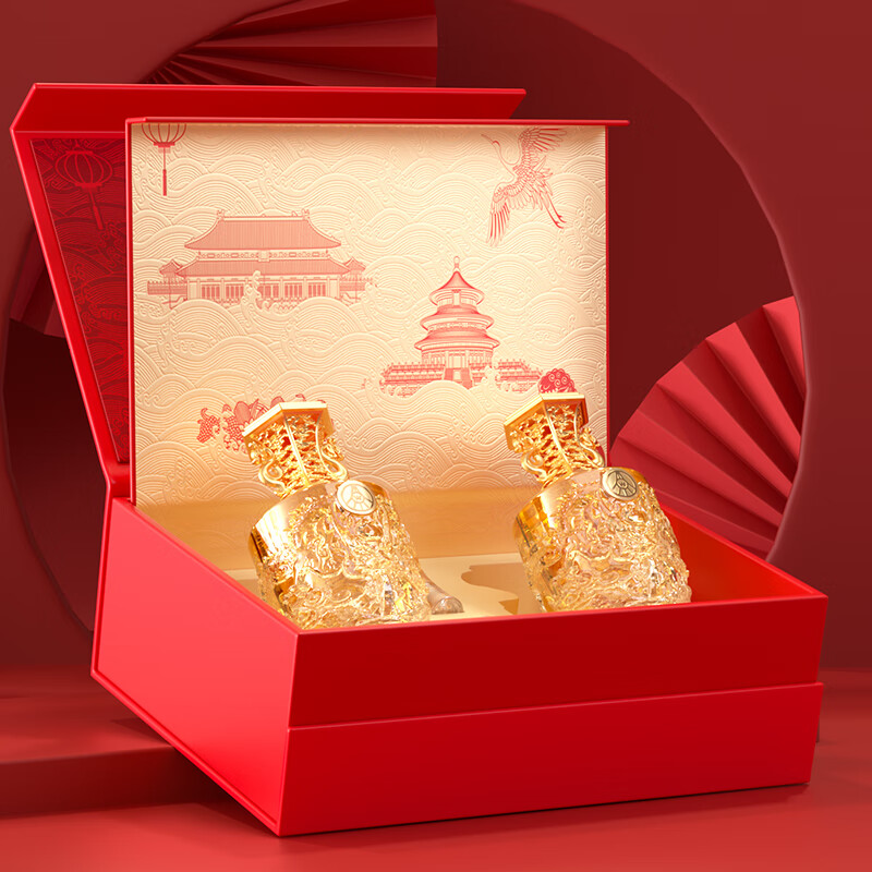 WULIANGYE 五粮液 喜福盛世祥泰 52%vol 浓香型白酒 500ml*2瓶 159.9元（需用券）