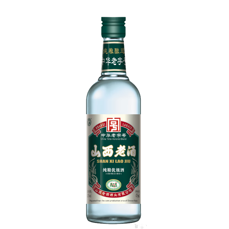 天沽 山西老酒 42度清香型 纯粮白酒475ML*1绿瓶 中华老字号 13.38元包邮（需试