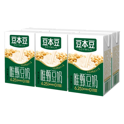 9日10点、限量4000、百亿补贴:豆本豆唯甄原味豆奶 250ml*6盒 7.9元