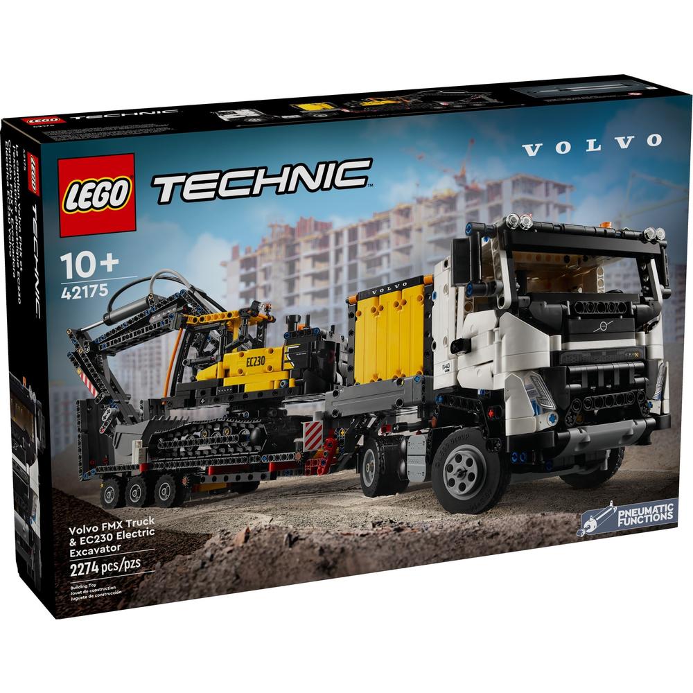 LEGO 乐高 Technic科技系列 42175 Volvo FMX 卡车和 EC230 绿色动力挖掘机 1189元（需