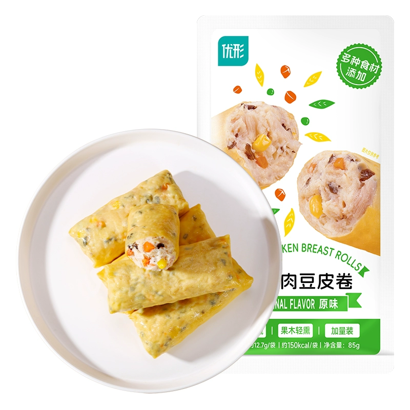 ishape 优形 鸡胸肉豆皮卷85g*10袋 常温保存 (共30袋) ￥19.28