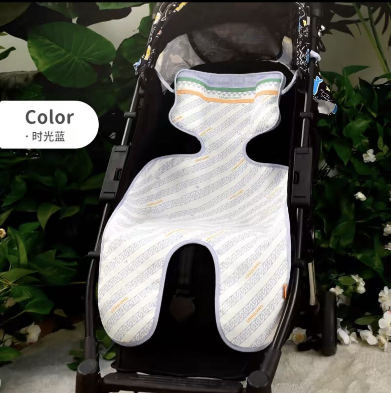 88VIP：L-LIANG 良良 婴儿推车凉席 纯苎麻款 儿童安全座椅宝宝坐垫靠垫 50.99元