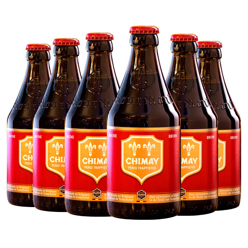 CHIMAY 智美 红帽 修道院三料啤酒 330ml*6瓶 比利时进口 67.42元（需买2件，共134
