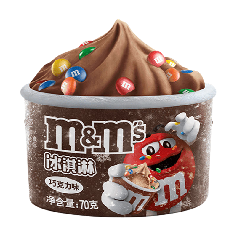 M&MS 冰淇淋 巧克力口味 70g*3杯 17.88元/件 包邮（需买2件，共35.76元，多重优