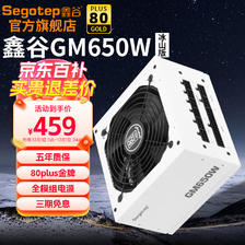 Segotep 鑫谷 电源GM750W台式机电源ATX3.0模组白色双CPU供电/支持40系显卡 冰山版