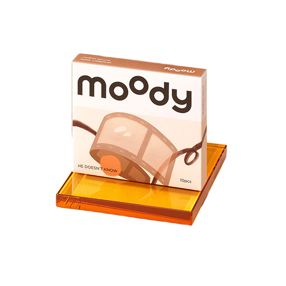 moody mini系列 日抛彩色隐形眼镜 胶片棕 2片 0度 9.9元