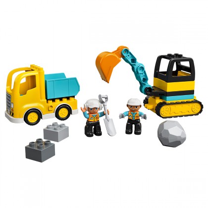 LEGO 乐高 Duplo得宝系列 10931 翻斗车和挖掘车套装 97.38元