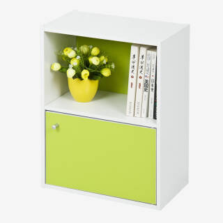 慧乐家书柜书架二层单门收纳柜带门储物柜绿色 3件107 01元 合35 67元 件 京东商城 逛丢 实时同步全网折扣