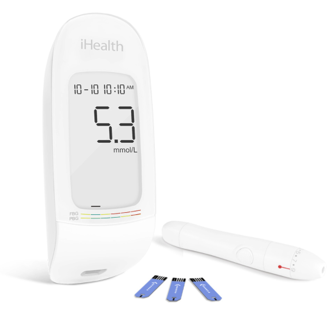 iHealth AG-607 血糖仪+100条试纸+100支采血针 109元