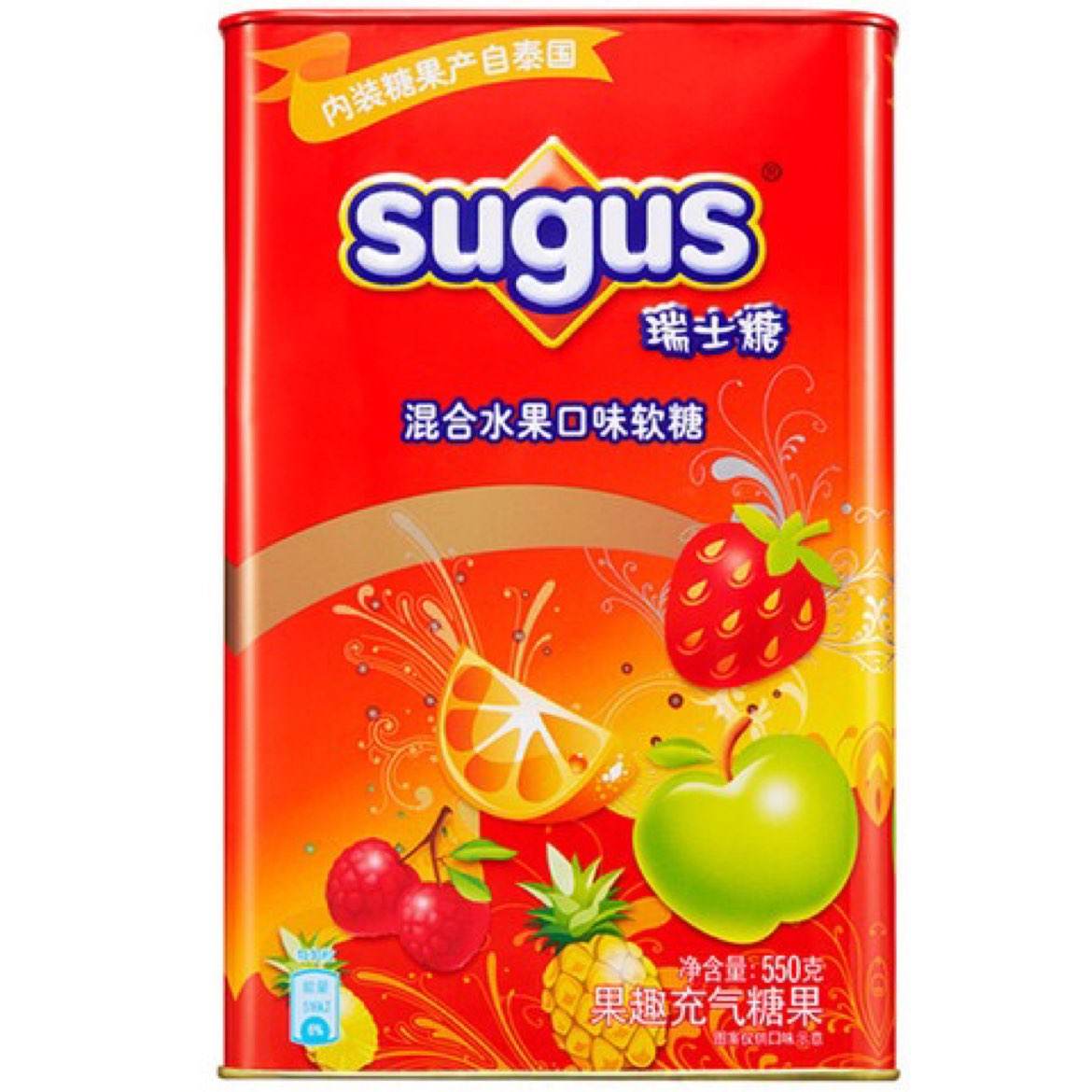 plus会员: Sugus瑞士糖 混合水果软糖罐装550g *3件+凑单 68.31元（22.77元/件）