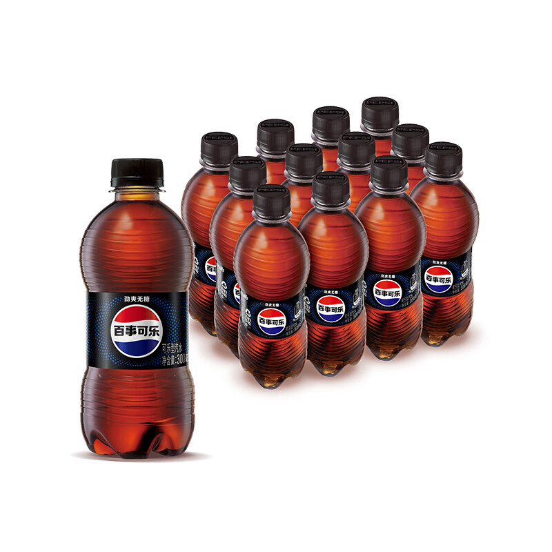 有券的上：pepsi 百事 无糖可乐 300ml*12瓶 9.93元