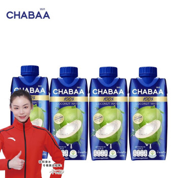 CHABAA 芭提娅 泰国原装进口椰子水nfc0脂肪 310ml*6 ￥4.98