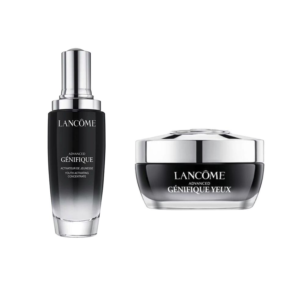 LANCOME 兰蔻 小黑瓶50ml+发光眼霜15ml 保湿护肤品礼盒套装 生日礼物送女友 1570