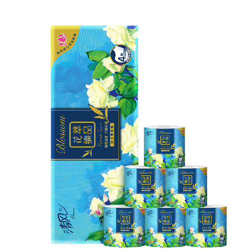 Breeze 清风 有芯卷纸 花萃臻品4层200克*10卷 卫生纸卷筒纸 20.4元（需用券）