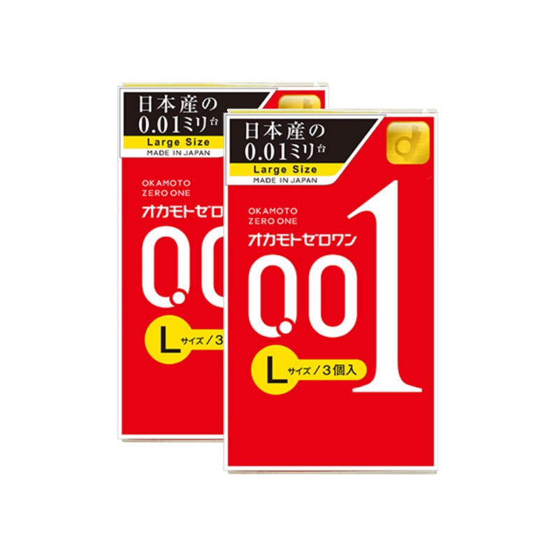 OKAMOTO 冈本 001超薄安全套 6只 L码（3只*2盒装） 49.56元包邮（需用券）