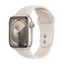 PLUS会员： Apple 苹果 Watch Series 9 智能手表 GPS款 41mm 星光色 橡胶表带 M/L 2484.5