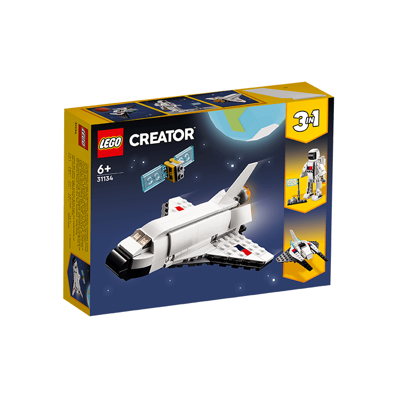 LEGO 乐高 积木 儿童玩具模型3合1拼装宇航员航空航天男孩女孩生日礼物 31134 