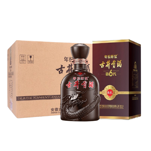 移动端：古井贡酒 年份原浆献礼版 45度 浓香型白酒 500ml*6瓶 430.15元