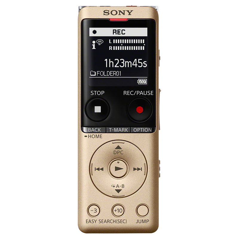索尼（SONY）录音笔ICD-UX570F 4GB 金色 智能降噪升级款 专业线性录音棒 655.21元