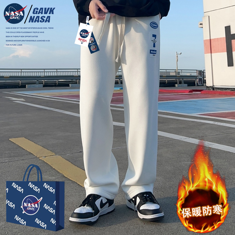 GAVK NASA GAVK 百搭潮流男女直筒束脚卫裤 39.8元（需用券）