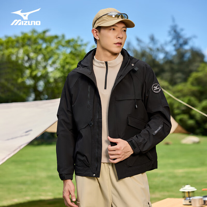 Mizuno 美津浓 男士户外夹克三合一外套锋衣 159元（需用券）