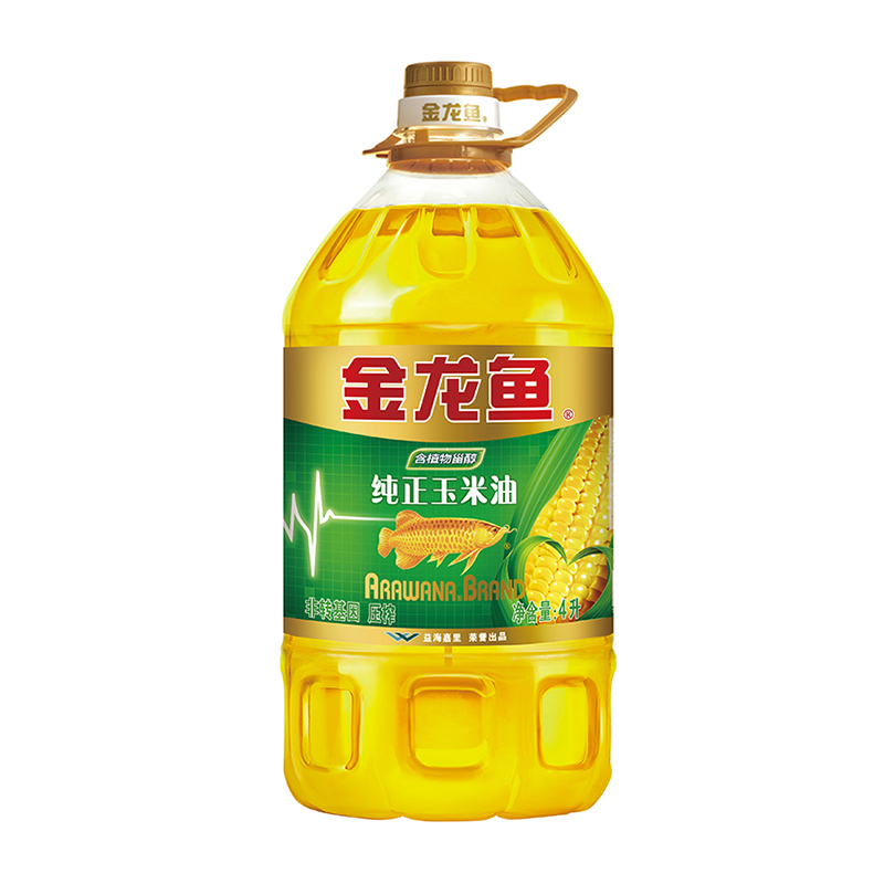 金龙鱼纯正玉米油非转基因压榨食用油4L*1瓶 ￥46.9