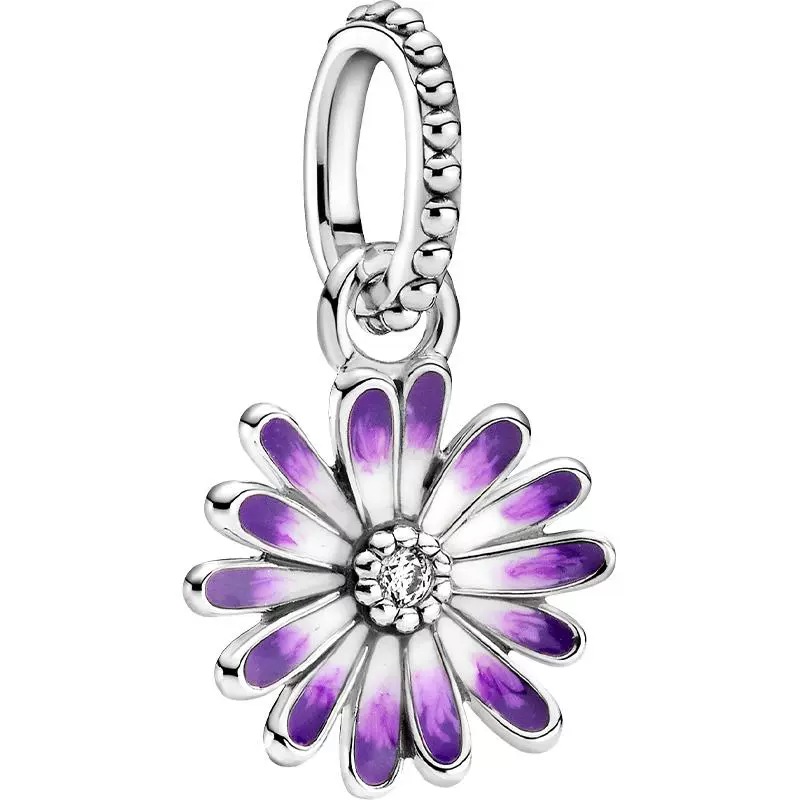PANDORA 潘多拉 925银紫色雏菊吊饰 798771C01 ￥320.8