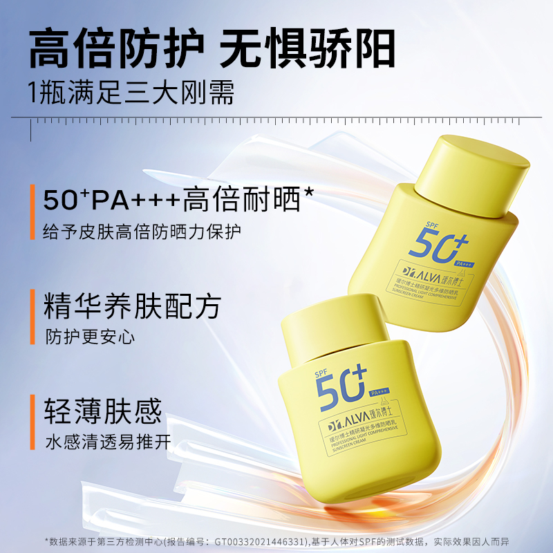 88VIP：Dr.Alva 瑷尔博士 精研凝光多维防晒乳 SPF50+ PA+++ 50g 28.5元（需用券）