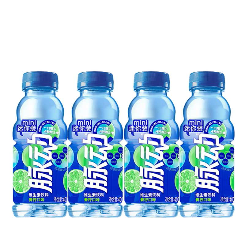 Mizone 脉动 青柠桃子味维生素饮料 400ml*6瓶 15.92元