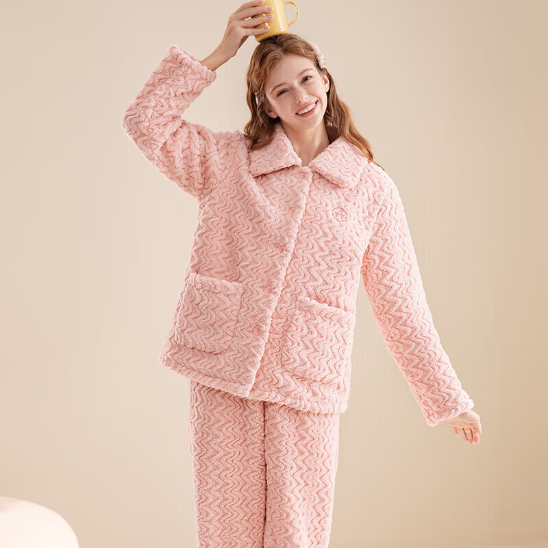 FENTENG 芬腾 女士加厚暖绒睡衣 家居服套装 69元