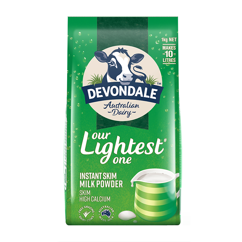 京东百亿补贴、plus会员:德运（Devondale）澳洲进口成人奶粉高钙无蔗糖 脱脂奶粉1kg 56.05元包邮