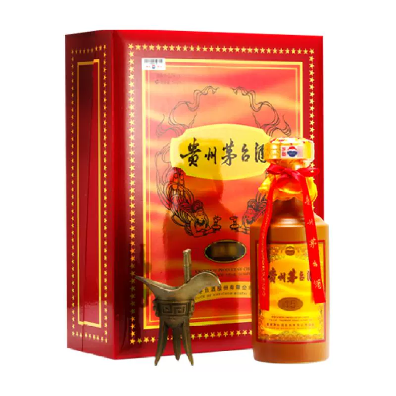 MOUTAI 茅台 贵州茅台十五年53度500ml单瓶（15年陈酿年份酒） ￥4914.05