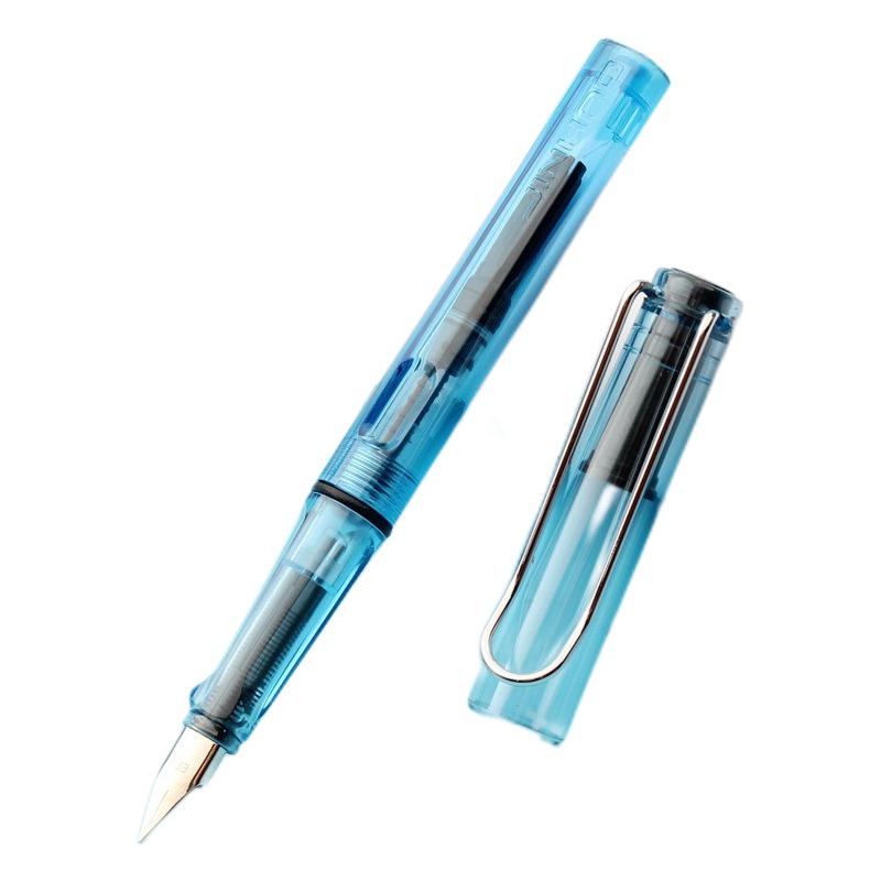 Jinhao 金豪 钢笔 619 透明蓝 EF尖 +5支墨囊 2.8元（需用券）