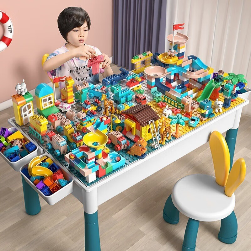 镘卡 儿童多功能积木拼装玩具 163大颗粒-宠物乐园 34.9元（需用券）