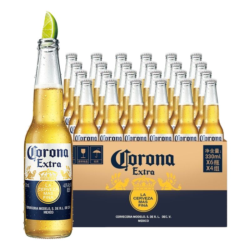 有券的上：Corona 科罗娜 特级啤酒 330ml*24瓶 108.5元