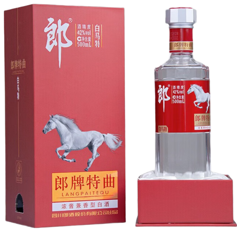 郎酒 白马特 42度浓酱兼香型白酒500mL 礼盒装 119元（需买2件，需用券）