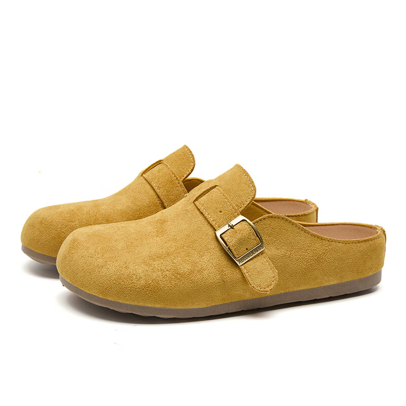 西遇 勃肯鞋半拖女 黄色 53.28元