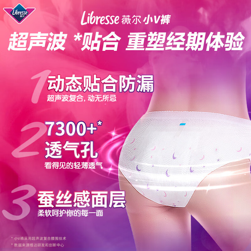 薇尔 Libresse 安睡裤防漏 33.2元（需用券）