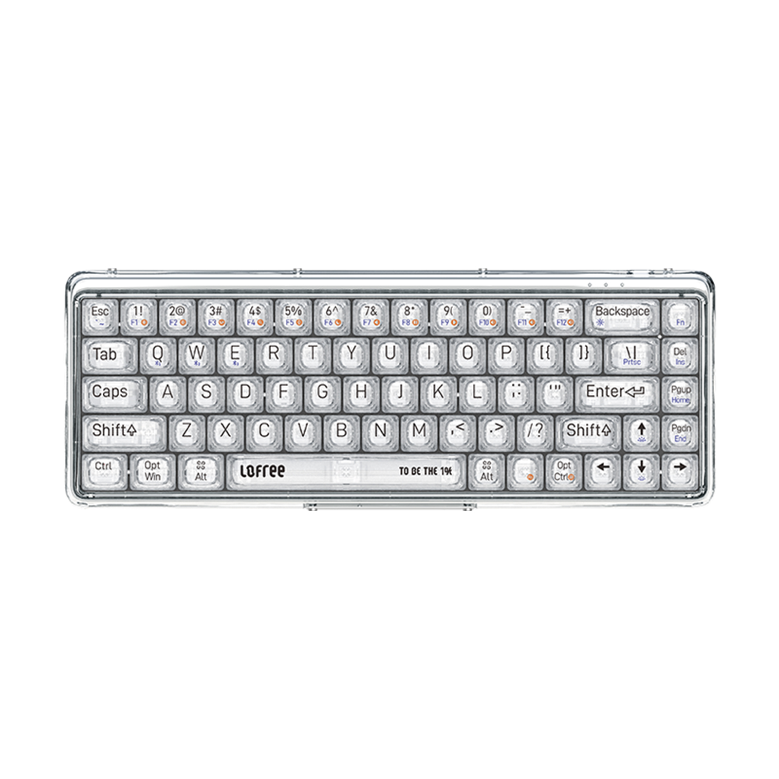 LOFREE 洛斐 OE907 68键 蓝牙双模无线机械键盘 透明 MX水母轴 单光 949.05元