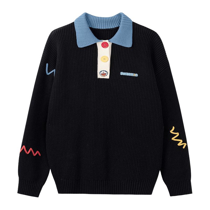 bosie AGENDER 25年秋季撞色纽扣polo领毛衫男潮 149元