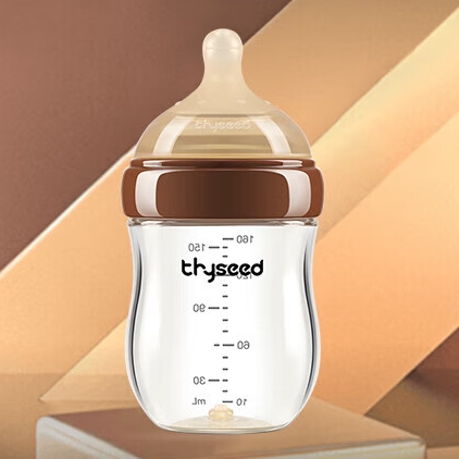PLUS会员：thyseed 世喜 新生儿玻璃奶瓶 0-6个月 160ml（0-1月） 97.95元包邮（双
