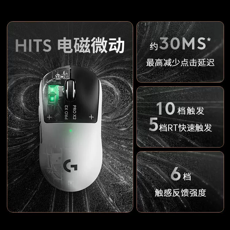 罗技 HITS电磁微动 无线游戏鼠标 1399元 - 线报酷