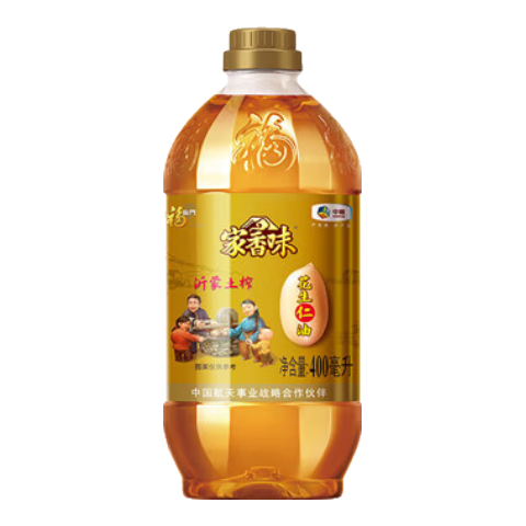 福临门 家香味沂蒙土榨花生油 400ml 4.95元包邮