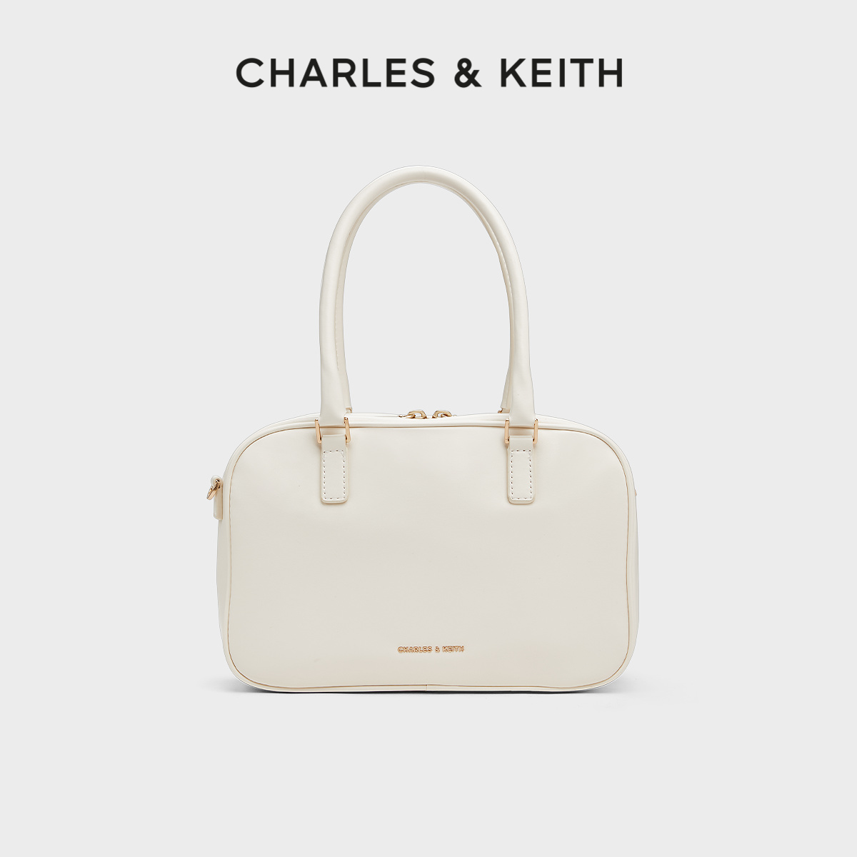 CHARLES & KEITH [中秋送礼]CHARLES&KEITH波士顿包CK2-30271398宽肩带手提斜挎包 539元