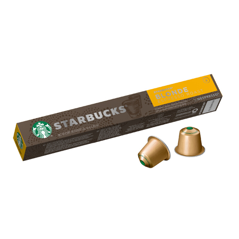 STARBUCKS 星巴克 Nespresso咖啡胶囊 轻度烘焙浓缩咖啡 53g 37元
